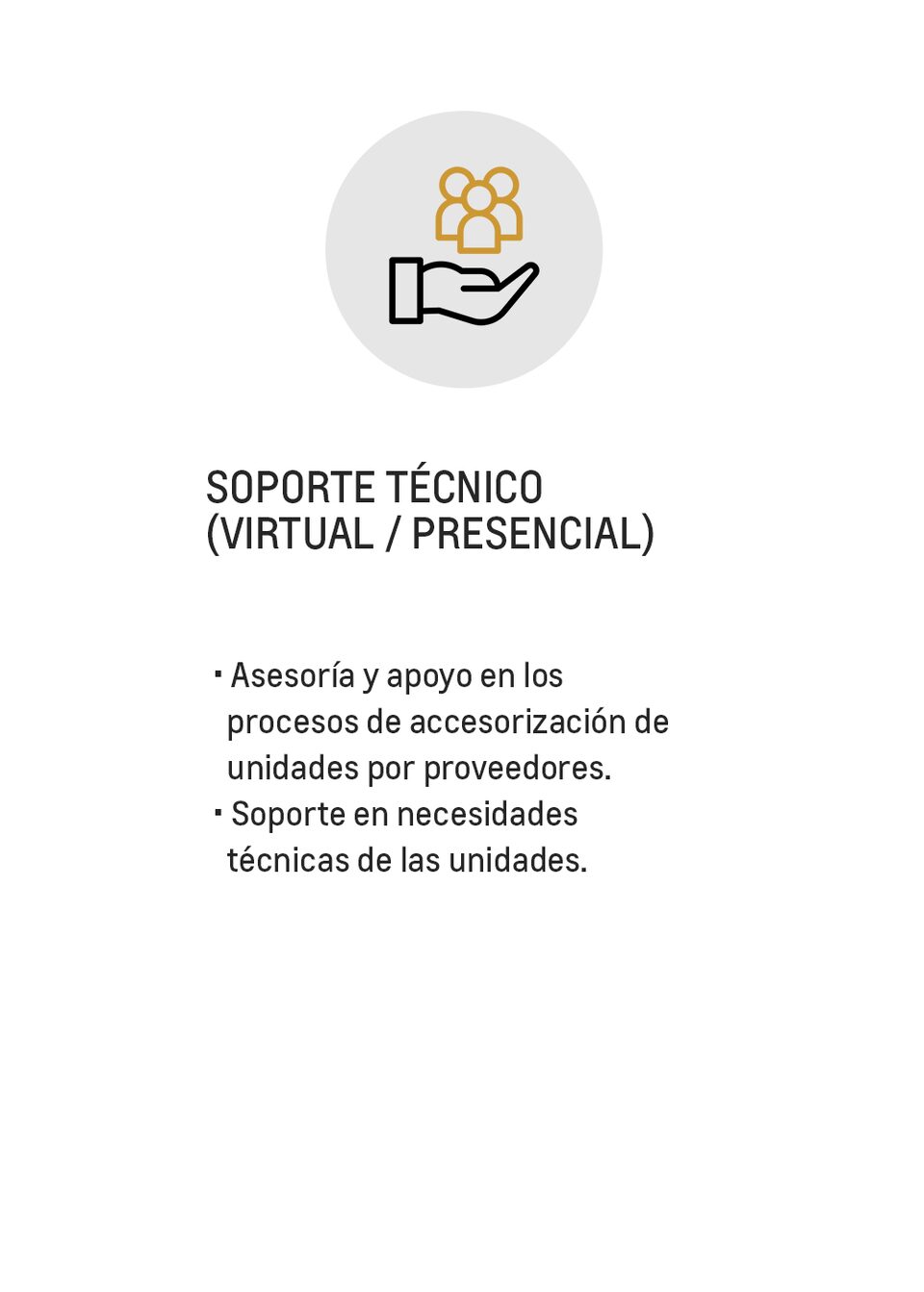 Ícono de soporte técnico (virtual / presencial)