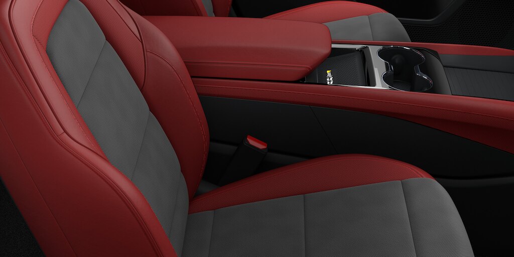 Interior bitono adrenaline red para Chevrolet Blazer EV